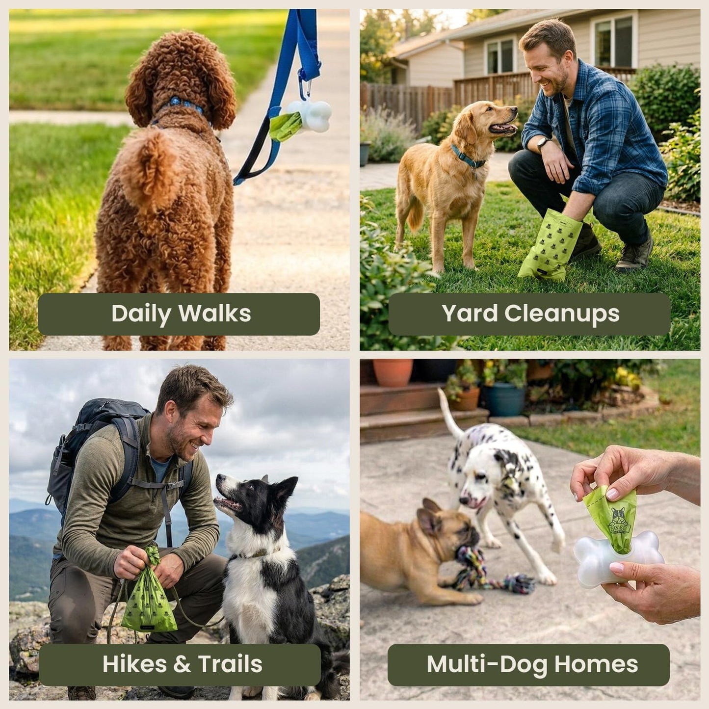 Pogi's Extra Thick Leak-Proof Dog Poop Bags - Unscented, 30 Rolls, 450 Count for Ultimate Clean-Up!