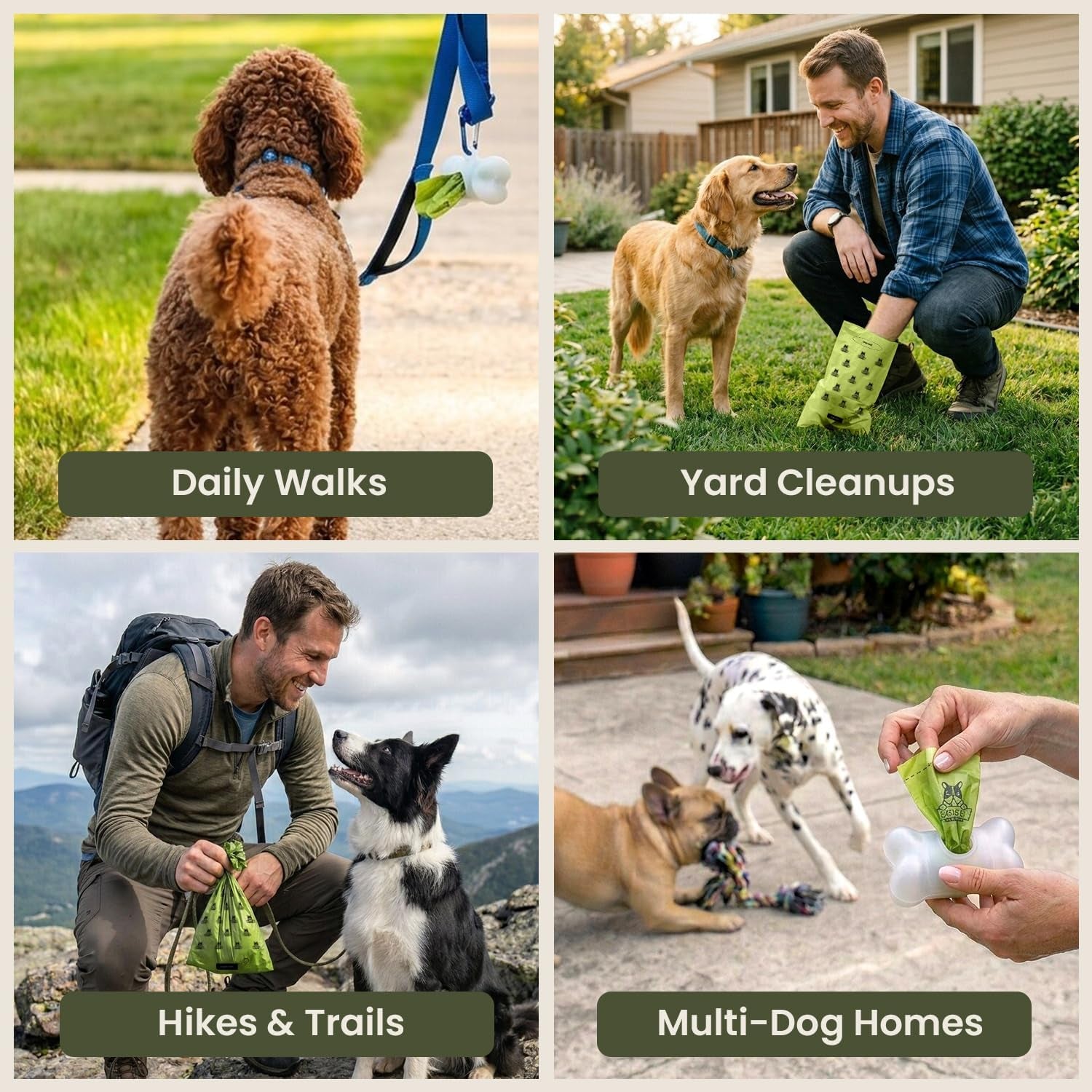Pogi's Extra Thick Leak-Proof Dog Poop Bags - Unscented, 30 Rolls, 450 Count for Ultimate Clean-Up!